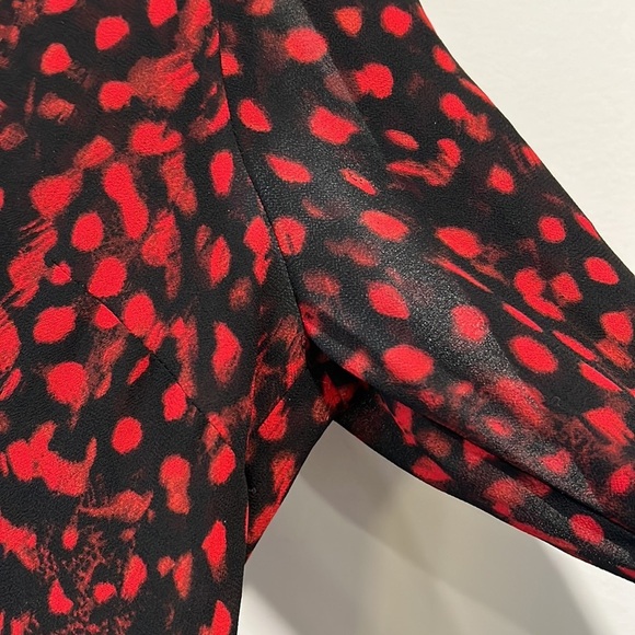 Michael Kors - 6, red/black animal print dress - Picture 10 of 11